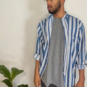 Cactus supply denim and striped shirt